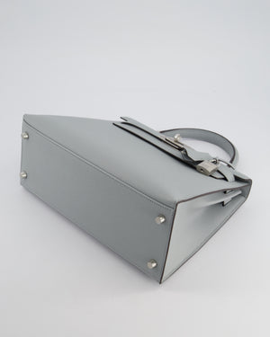 Hermès Kelly Sellier Bag 28cm in Bleu Glacier Epsom Leather with Palladium Hardware