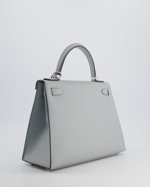 Hermès Kelly Sellier Bag 28cm in Bleu Glacier Epsom Leather with Palladium Hardware