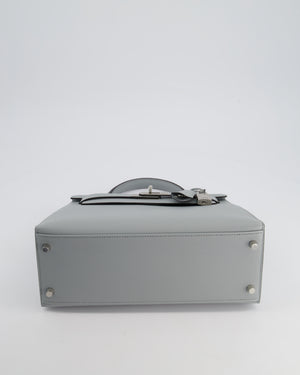 Hermès Kelly Sellier Bag 28cm in Bleu Glacier Epsom Leather with Palladium Hardware