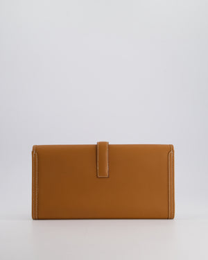 Hermès Jige Elan 29cm Clutch Bag in Gold Evercolour Leather