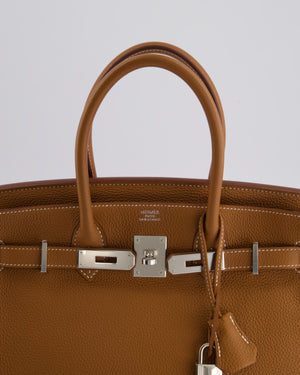 *RARE* Hermès Birkin Bag 30cm Retourne in Gold Togo Leather with Palladium Hardware