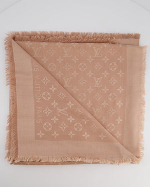 Louis Vuitton Pink Silk Monogram Shawl Size Size 142.5 cm x 142.5cm