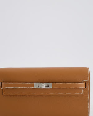 Hermès Kelly To Go Bag in Gold Evercolor Leather with Palladium Hardware