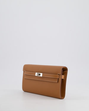 Hermès Kelly To Go Bag in Gold Evercolor Leather with Palladium Hardware