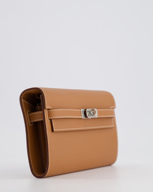 Hermès Kelly To Go Bag in Gold Evercolor Leather with Palladium Hardware
