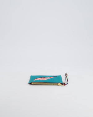 Hermès Petit H Coin Purse in Cactus and Cognac Epsom and Togo Leather with Printed Silk Detail RRP £650