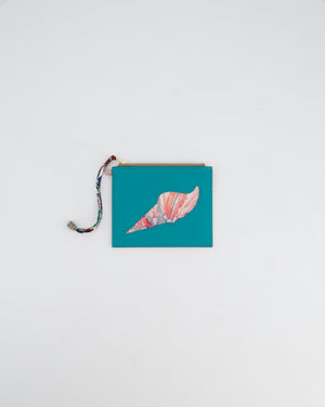 Hermès Petit H Coin Purse in Cactus and Cognac Epsom and Togo Leather with Printed Silk Detail RRP £650