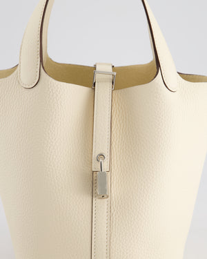 *HOT & RARE* Hermès Picotin Bag 18cm in Nata Clemence Leather with Palladium Hardware
