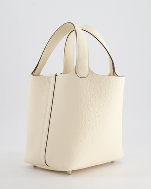 *HOT & RARE* Hermès Picotin Bag 18cm in Nata Clemence Leather with Palladium Hardware