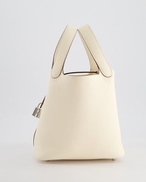 *HOT & RARE* Hermès Picotin Bag 18cm in Nata Clemence Leather with Palladium Hardware