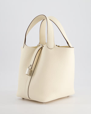 *HOT & RARE* Hermès Picotin Bag 18cm in Nata Clemence Leather with Palladium Hardware