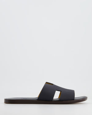 Hermès Dark Navy Izmir Epsom Sandals Size EU 40