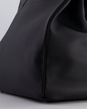 Hermès HAC Bag 40cm in Black Togo Leather With Palladium Hardware