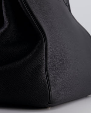 Hermès HAC Bag 40cm in Black Togo Leather With Palladium Hardware