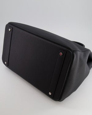 Hermès HAC Bag 40cm in Black Togo Leather With Palladium Hardware