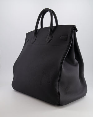 Hermès HAC Bag 40cm in Black Togo Leather With Palladium Hardware