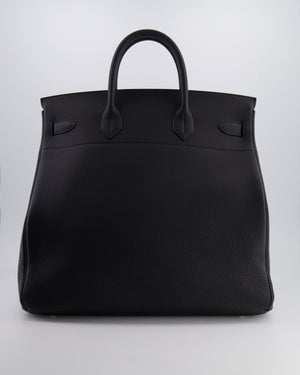 Hermès HAC Bag 40cm in Black Togo Leather With Palladium Hardware