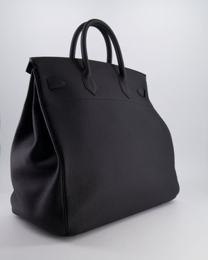 Hermès HAC Bag 40cm in Black Togo Leather With Palladium Hardware