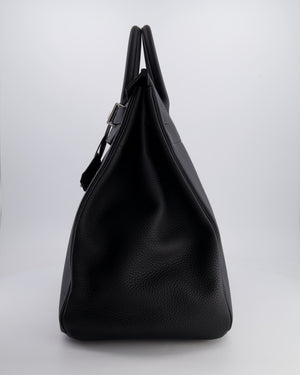Hermès HAC Bag 40cm in Black Togo Leather With Palladium Hardware