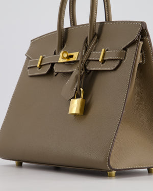 Hermès Birkin 25cm Bag Sellier in Etoupe Epsom Leather with Gold Hardware