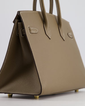 Hermès Birkin 25cm Bag Sellier in Etoupe Epsom Leather with Gold Hardware