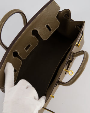 Hermès Birkin 25cm Bag Sellier in Etoupe Epsom Leather with Gold Hardware