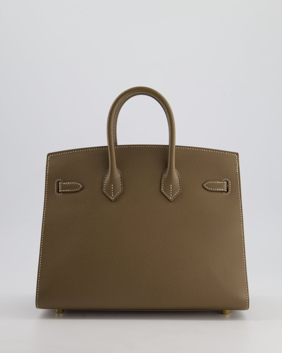 Hermès Birkin 25cm Bag Sellier in Etoupe Epsom Leather with Gold Hardware