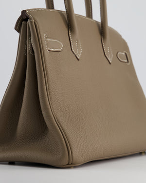 *HOT* Hermès Birkin 30cm in Etoupe Togo Leather with Gold Hardware