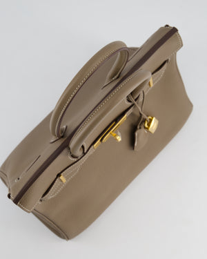 *HOT* Hermès Birkin 30cm in Etoupe Togo Leather with Gold Hardware