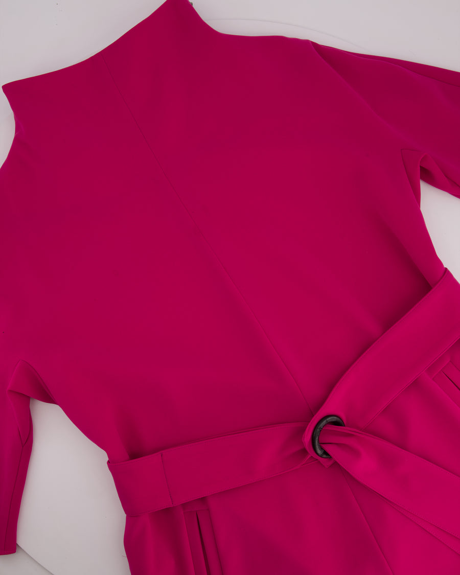 Armani Collezioni Pink Belted Dress Size IT46 (UK 14)