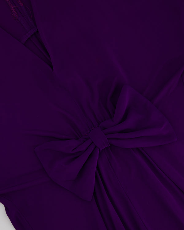 Lanvin Purple Midi Dress Size FR40 (UK 12)