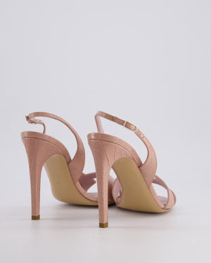 Hermès Nude Shiny Alligator Leather Joy 105 Sandals Size EU 40.5