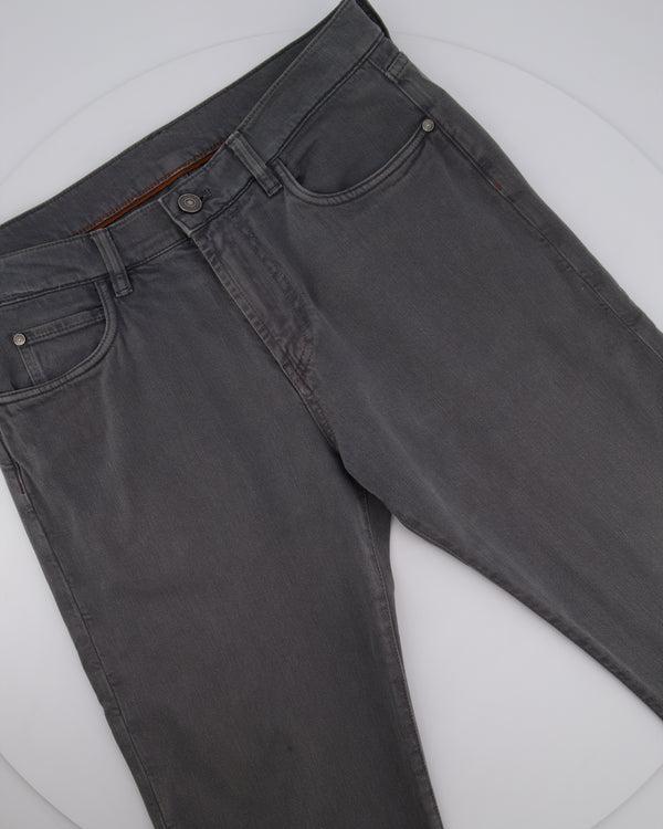 Loro Piana Menswear Grey Denim Jeans Size 33