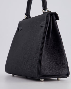 *HOLY GRAIL* Hermès Kelly 25cm Retourne Bag in Caban Togo Leather and Palladium Hardware