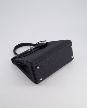 *HOLY GRAIL* Hermès Kelly 25cm Retourne Bag in Caban Togo Leather and Palladium Hardware