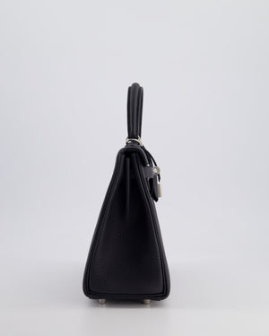 *HOLY GRAIL* Hermès Kelly 25cm Retourne Bag in Caban Togo Leather and Palladium Hardware
