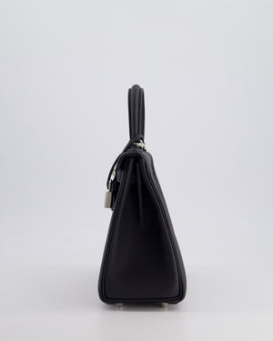 *HOLY GRAIL* Hermès Kelly 25cm Retourne Bag in Caban Togo Leather and Palladium Hardware