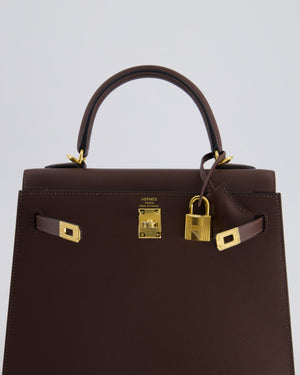 *SUPER RARE* Hermès Kelly Sellier 25cm Bag in Rouge Sellier Madame Leather with Gold Hardware