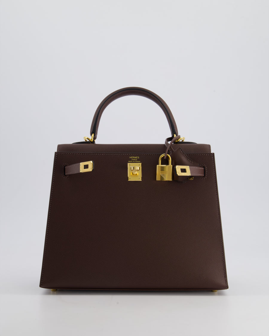 *SUPER RARE* Hermès Kelly Sellier 25cm Bag in Rouge Sellier Madame Leather with Gold Hardware