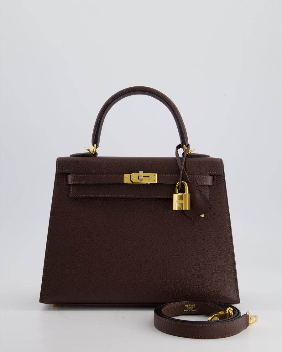 *SUPER RARE* Hermès Kelly Sellier 25cm Bag in Rouge Sellier Madame Leather with Gold Hardware