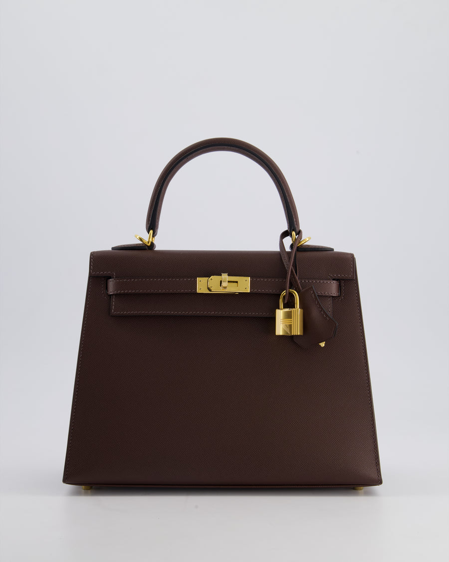*SUPER RARE* Hermès Kelly Sellier 25cm Bag in Rouge Sellier Madame Leather with Gold Hardware