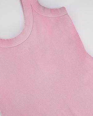 Alexander Wang Washed Pink Tank Dress with Logo Detail Size M (UK 10)