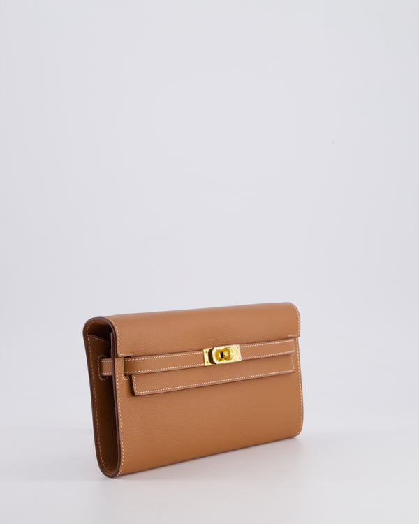 Hermès Kelly To Go Bag in Gold Evercolour Leather with Gold Hardware