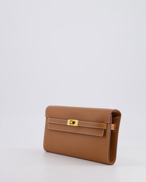 Hermès Kelly To Go Bag in Gold Evercolour Leather with Gold Hardware