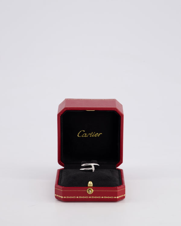 Cartier Juste Un Clou Classic Ring in White Gold with 22 Brilliant-Cut Diamonds Totaling 0.13 Carats RRP - £4550