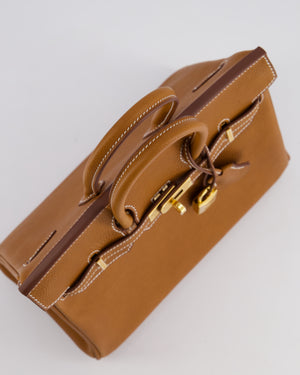 *RARE* Hermès Birkin 25cm Retourne in Fauve Barenia Faubourg Leather with gold Hardware
