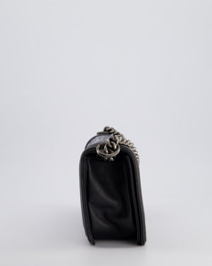 Chanel 2014 Paris/Dallas Cordoba Medium Lambskin Boy Bag with Ruthenium Hardware