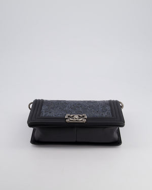 Chanel 2014 Paris/Dallas Cordoba Medium Lambskin Boy Bag with Ruthenium Hardware