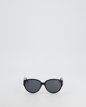 Givenchy Black Round Frame Sunglasses with Givenchy Logo