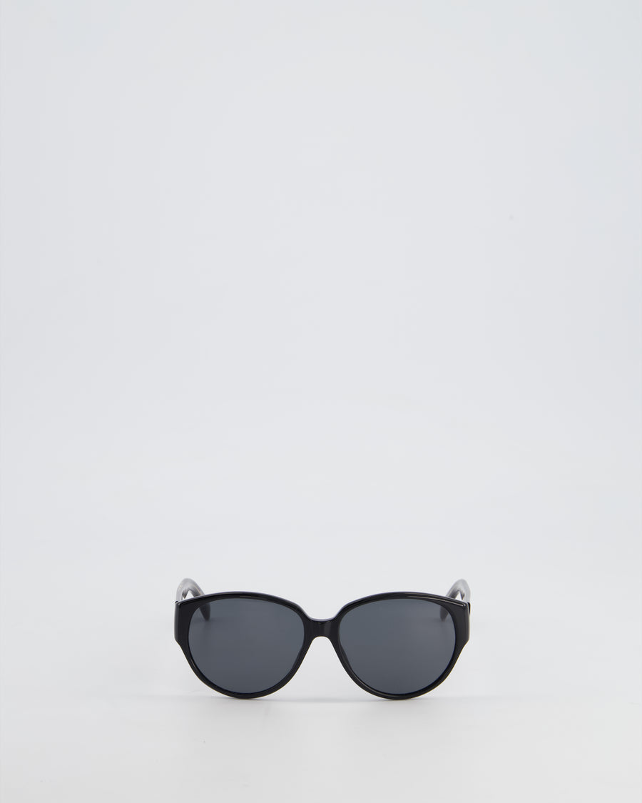 Givenchy Black Round Frame Sunglasses with Givenchy Logo